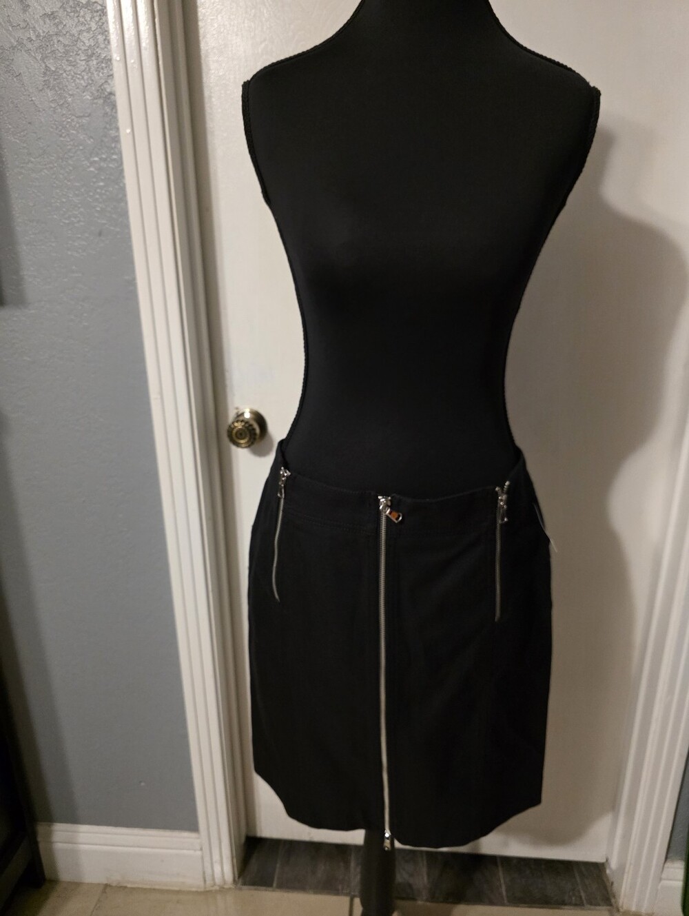 Marc By Marc Jacobs Black Zip-Front Women's Skirt